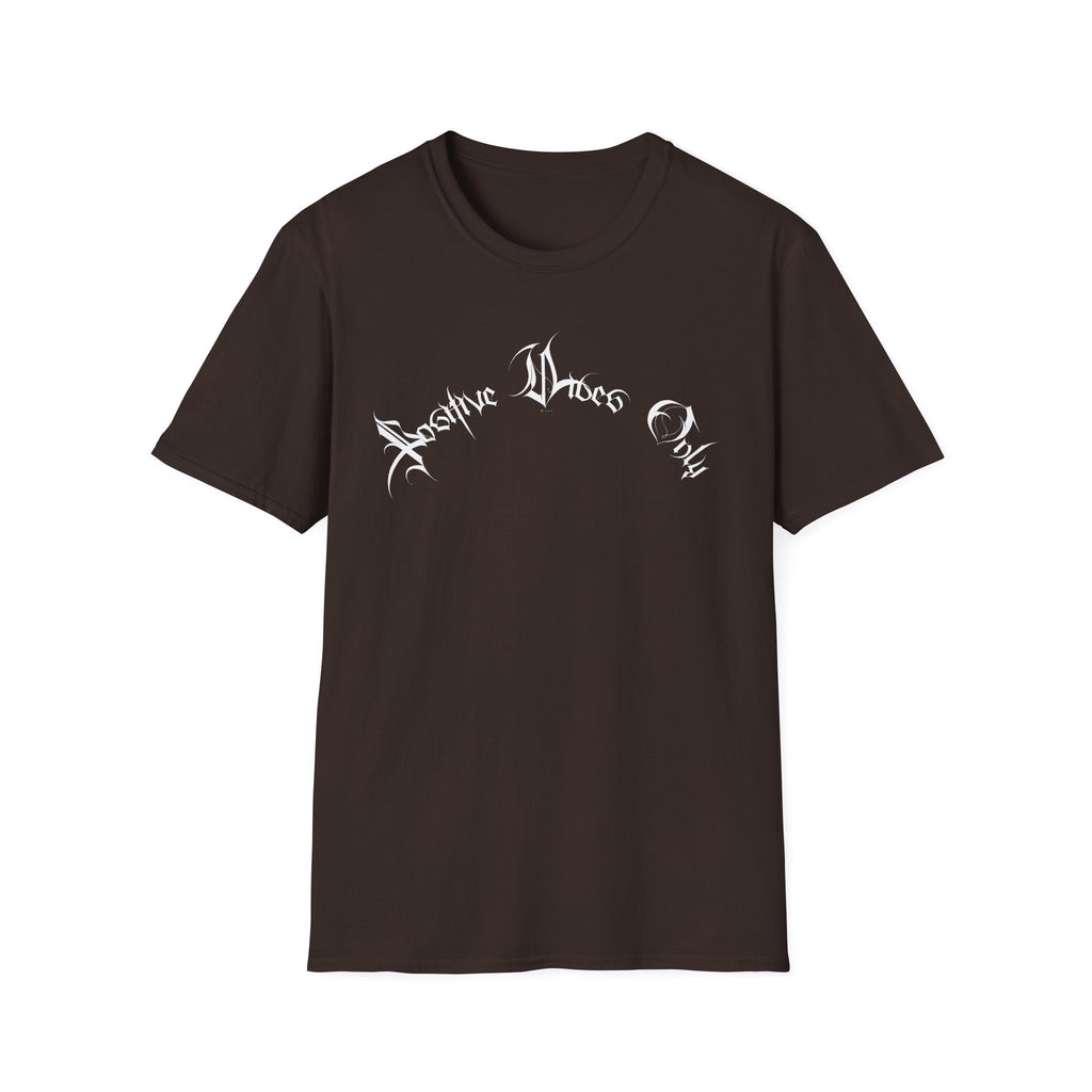 Ellioaey Positive Vibes White Text Tee