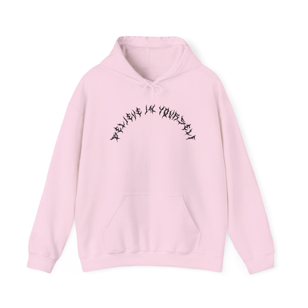 Lundr Believe In Yourself Black Text Hoodie