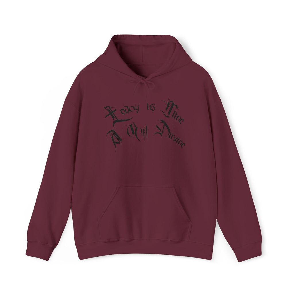 Ellioaey A Gift Divine Black Text Hoodie