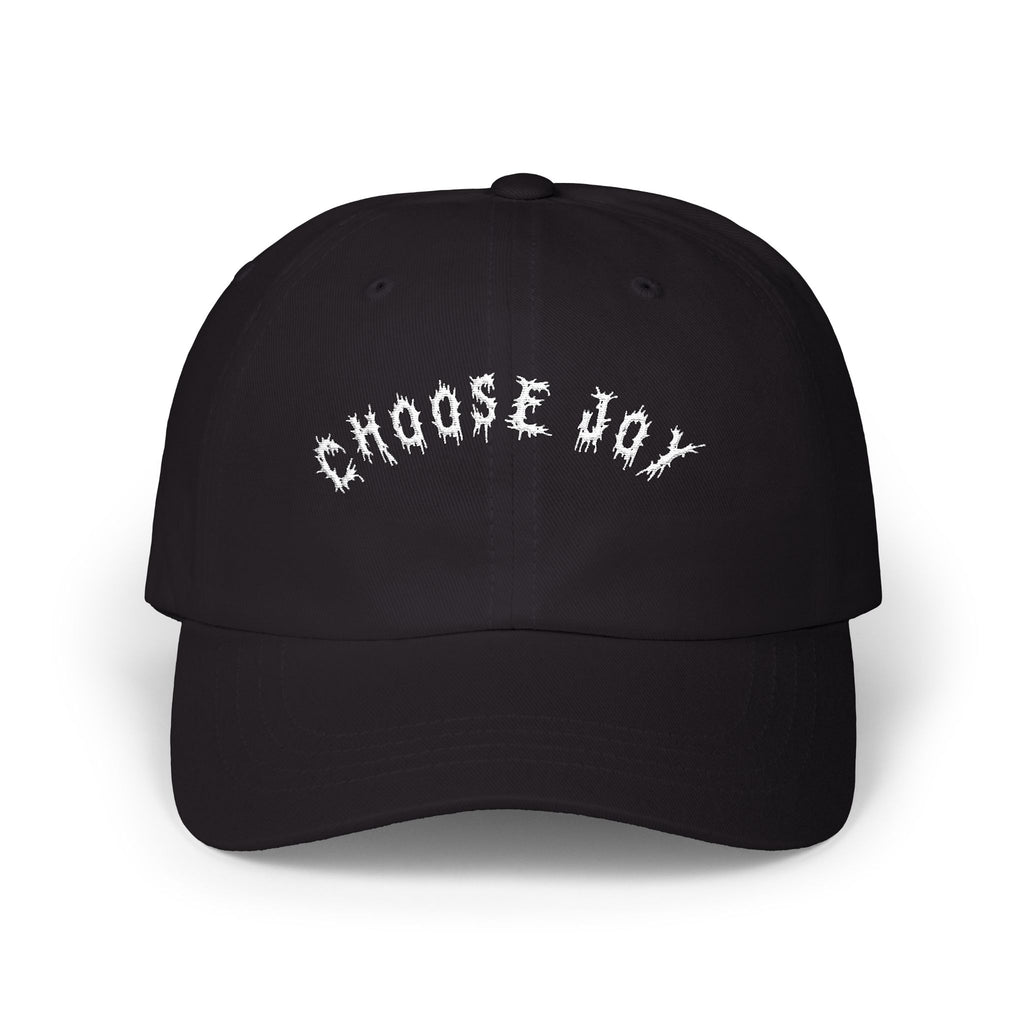 Hvita Choose Joy White Text Dad Hat
