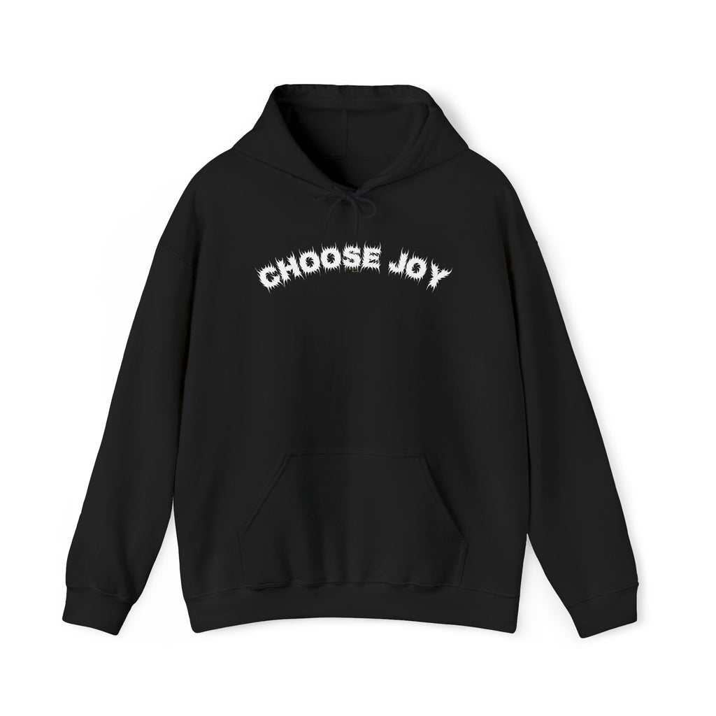 Bildsa Choose Joy White Text Hoodie